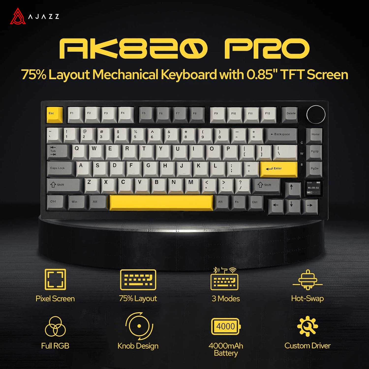 AJAZZ AK820 Pro Mechanical Keyboard