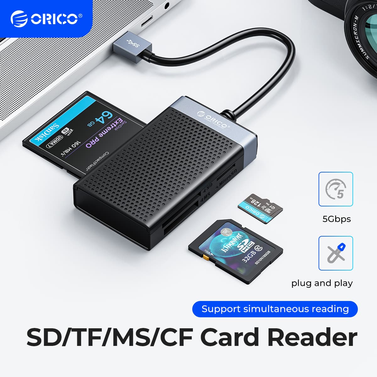 ORICO USB 3.0 SD TF Card Reader
